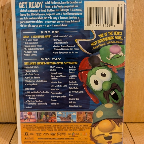 Jonah: A VeggieTales Movie DVD Used - Picture 3 of 7
